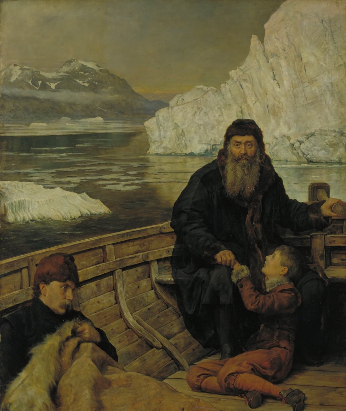 The Last Voyage of Henry Hudson, a painting by John Collier
