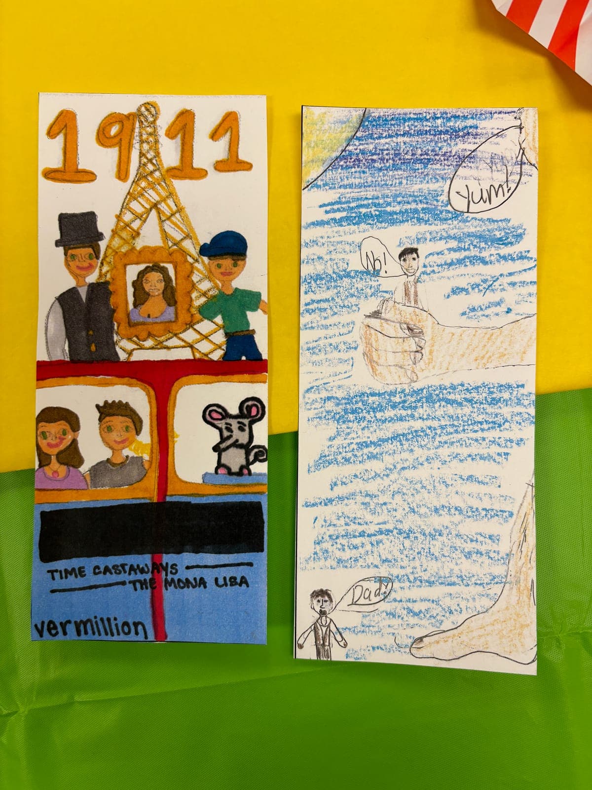 Student artwork inspired by Time Castaways